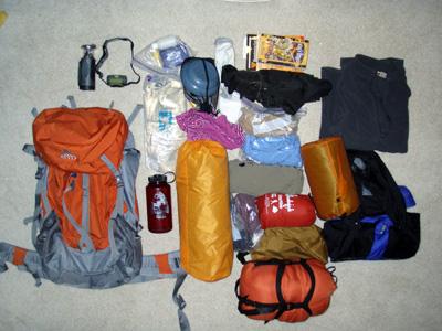 Pawnee pack and gear